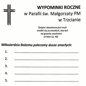 Formularz wypominek